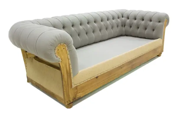 Sofá cama gris chesterfield Chesire