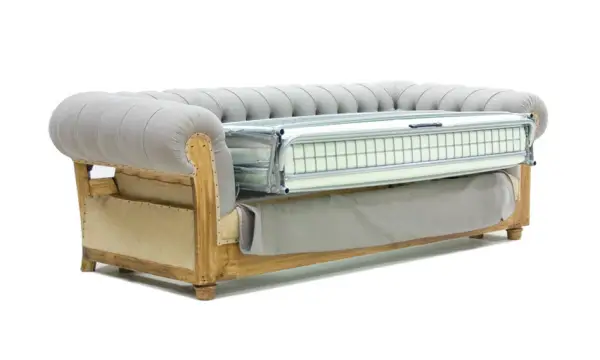 Sofá cama gris chesterfield Chesire