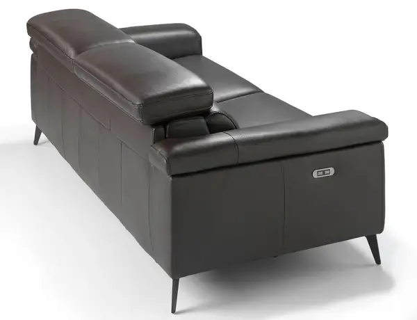 Sofá relax piel y acero Framura