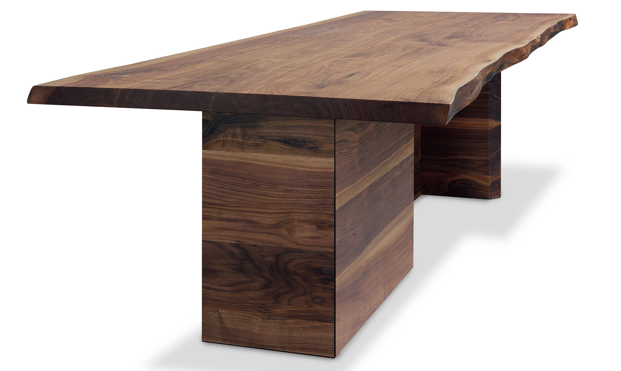 Mesa de comedor OVIDIO nogal canaleto maciza