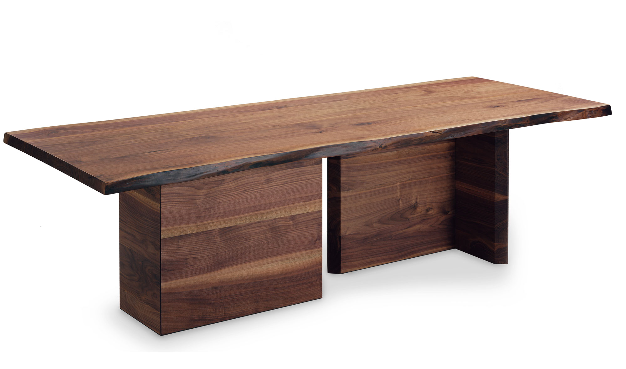 Mesa de comedor OVIDIO nogal canaleto maciza