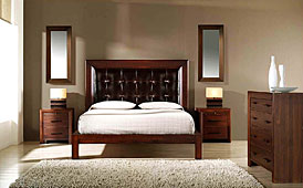 Dormitorio Bisel con Piel