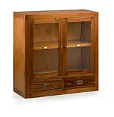 Vitrina Combi 2 puertas 2 cajones