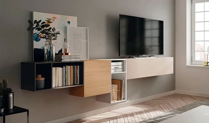 Mueble tv piedra lacado Kendal