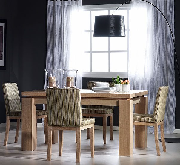 Mesa De Comedor Flamingo Roble Patinada