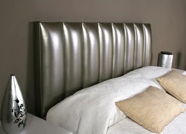 Cabecero Piel Mercury Plata