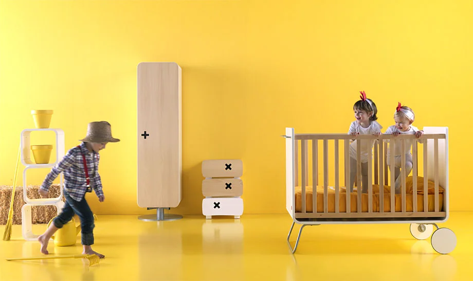 Cuna High School convertible en Mesa Escritorio Infantil