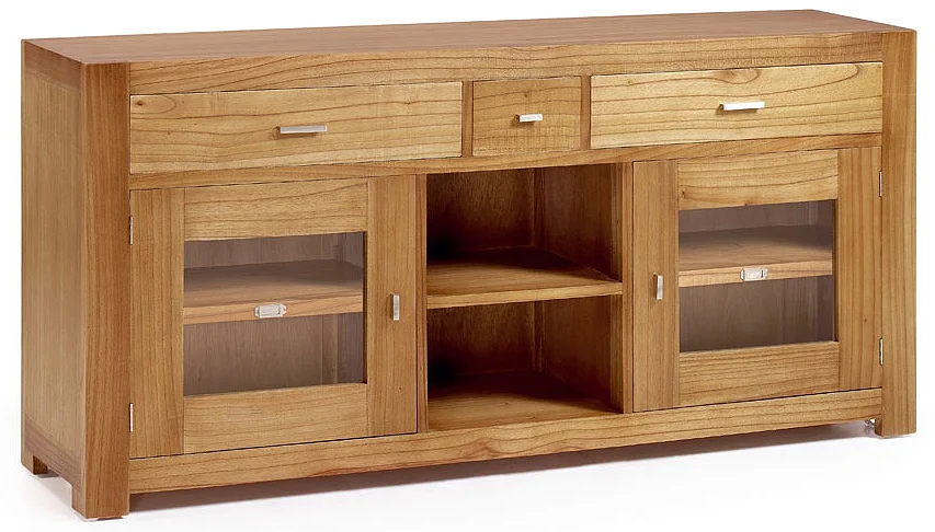 Buffet Natural 2+1 Cajones, 2 Puertas y 2 Huecos