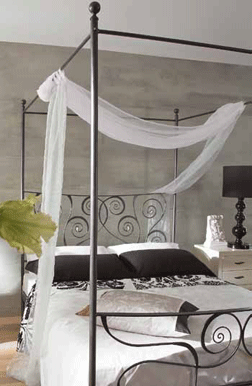 Cama de Forja con Dosel Sethunia