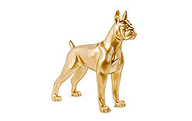 Perro oro decorativo Kare