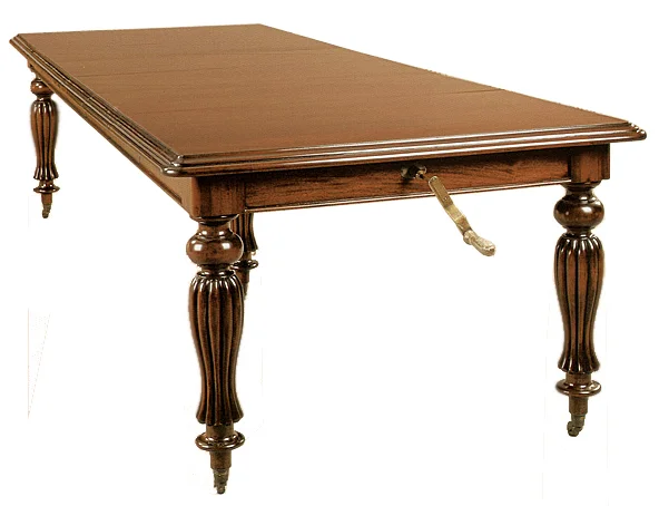 Mesa de Comedor Victoriana Rectangular 5 Patas
