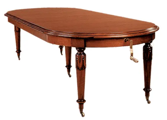 Mesa de Comedor Victoriana Redonda 5 Patas 4 Extensibles