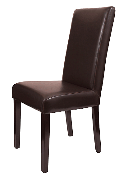 Silla Piel Bar Marrón Chocolate