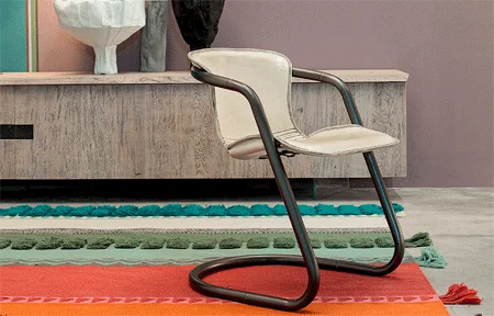 Sillón piel blanco vintage Indy