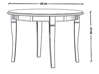 Mesa de Comedor Madagascar circular