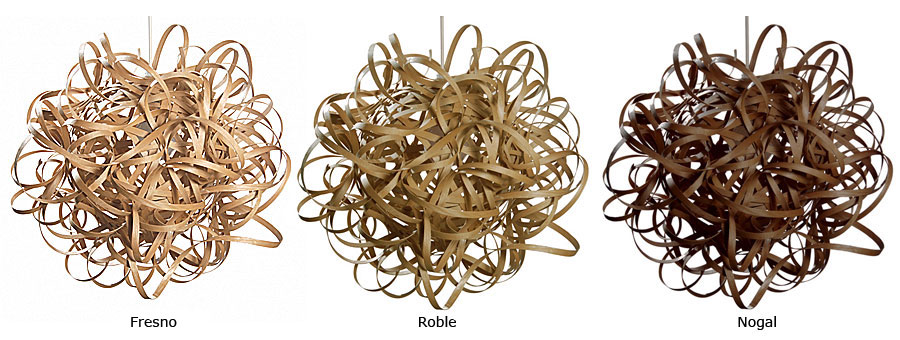 Acabados Lámpara Pendant No.1 de Tom Raffield