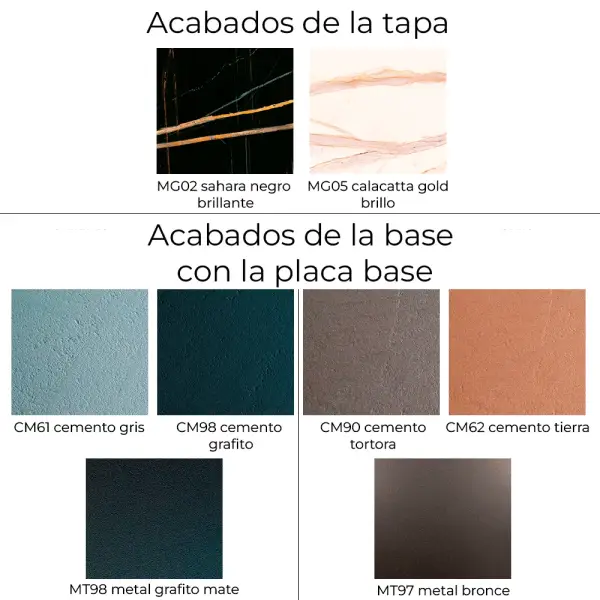 Mesa de comedor redonda extensible cristal efecto mármol Lycos