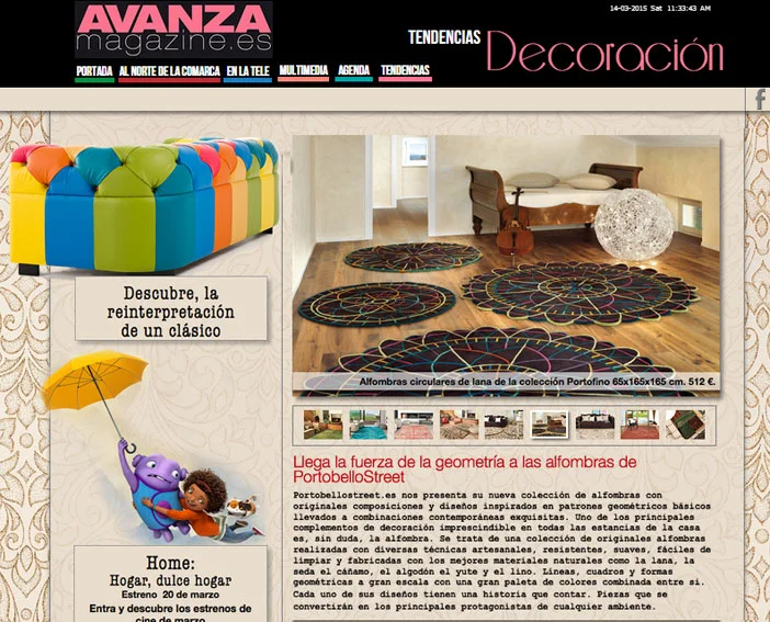 Alfombras geométricas con Portobello