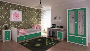 Dormitorio montblanch Verde Dormitorio montblanch Verde
