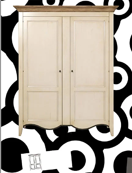 Armario 2 puertas 2 estantes ajustables
