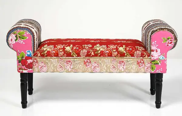 Banqueta Patchwork Vintage