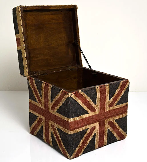 Baúl cuadrado british jute