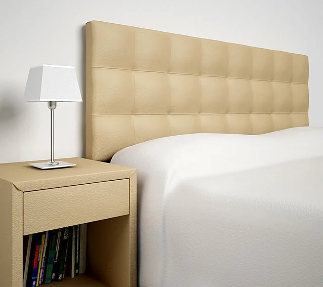 Cabecero Piel Reciclada Beige