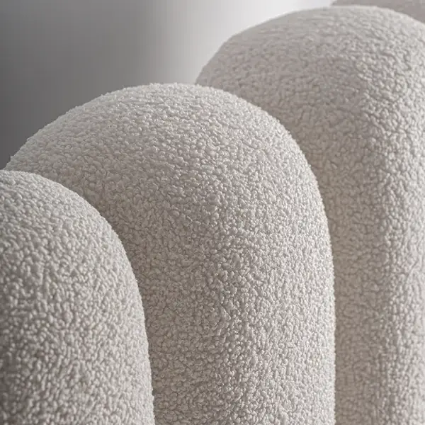 Cabecero tapizado crema para colchón de 180x200 Mier