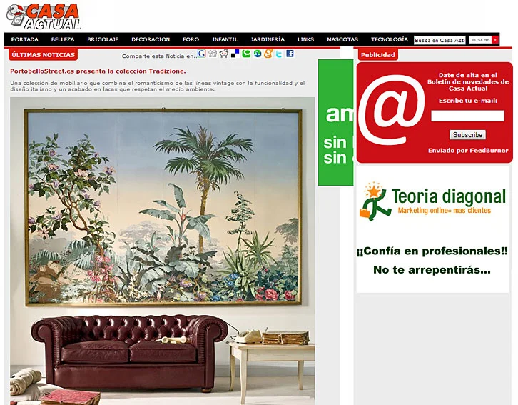 PortobelloStreet.es presenta la colección Tradizione en Casaactual