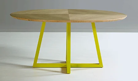 Mesa de comedor ovalada nórdica Saser