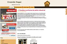 Muebles auxiliares de estilo industrial en Creando Hogar