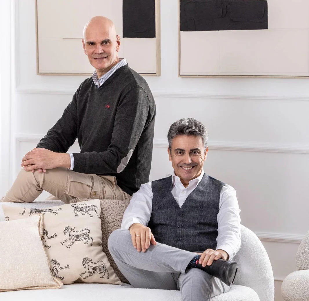 David González junto al interiorista Alberto Torres en PortobelloStreet