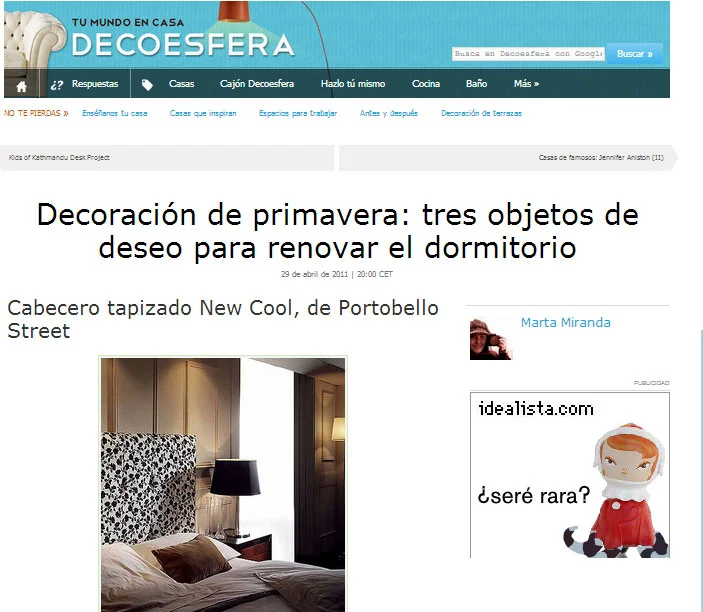 Decoración de primavera con Portobello en