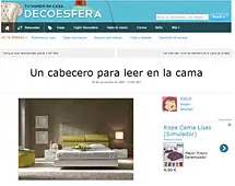 Un cabecero para leer en la cama con Portobello en 