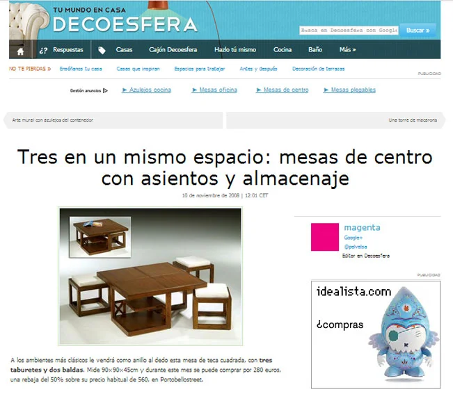 Tres es un mismo espacio con Portobello en