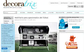Mobiliario para apasionados del futbol en decoratrix.com