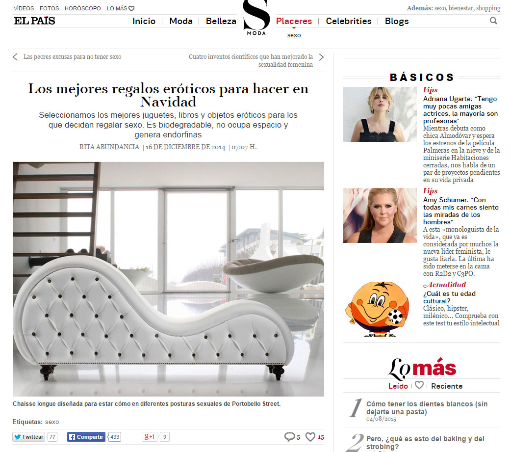 El País. Los mejores regalos eróticos para hacer en Navidad