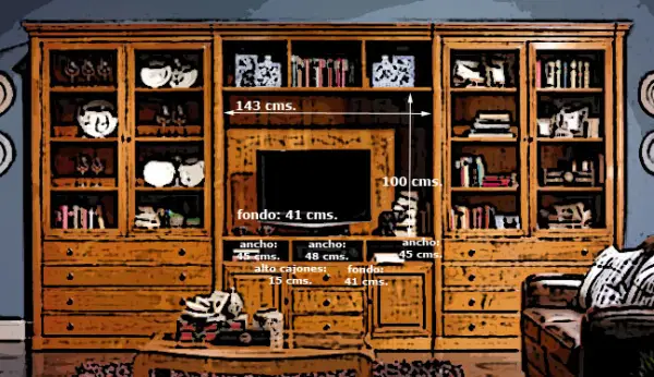 Librería Modular de Salón Joséphine III