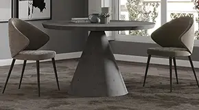 Mesa de comedor redonda nueva microcemento Valyria