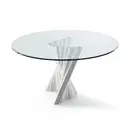 Mesas de comedor de cristal