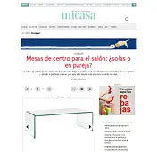 Mesa de centro con Portobello en micasarevista.com
