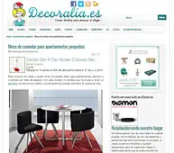 Mesa de comedor para apartamentos pequeños en decoralia.es