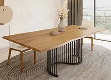 Mesa de comedor cantos macizos Nilo