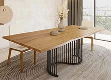 Mesa de comedor cantos macizos Nilo Mesa de comedor cantos macizos Nilo