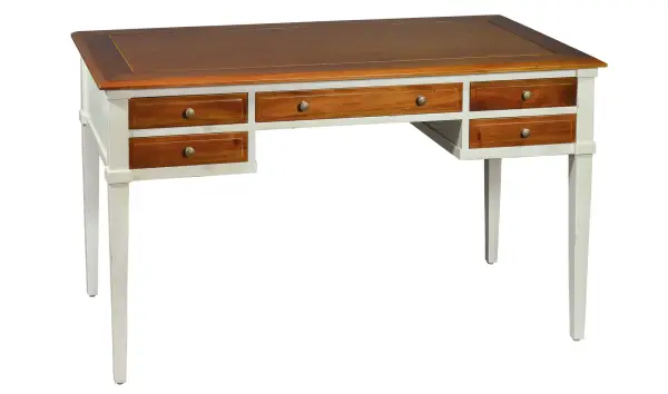 Mesa de escritorio 5 cajones vintage Poitier