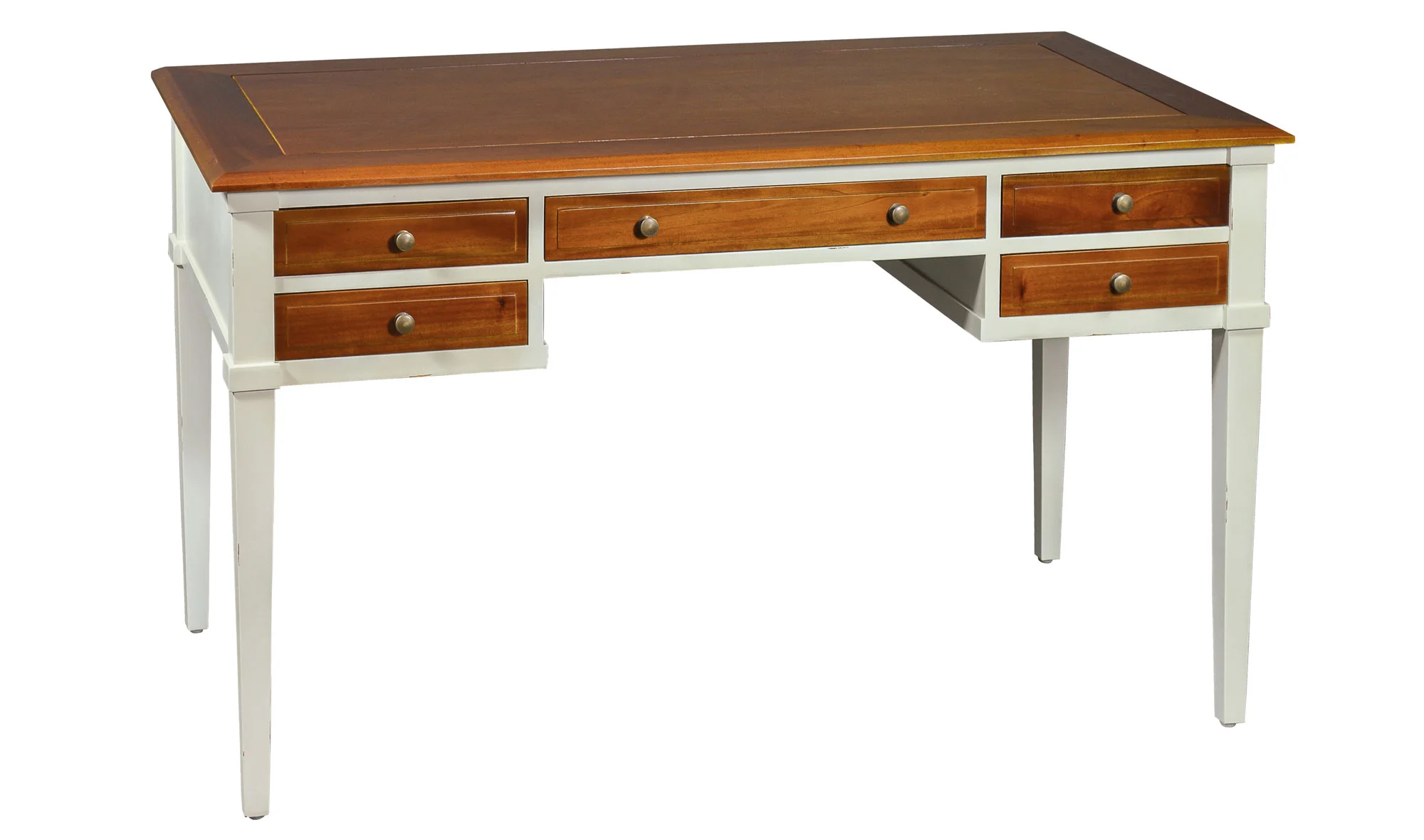 Mesa de escritorio 5 cajones vintage Poitier
