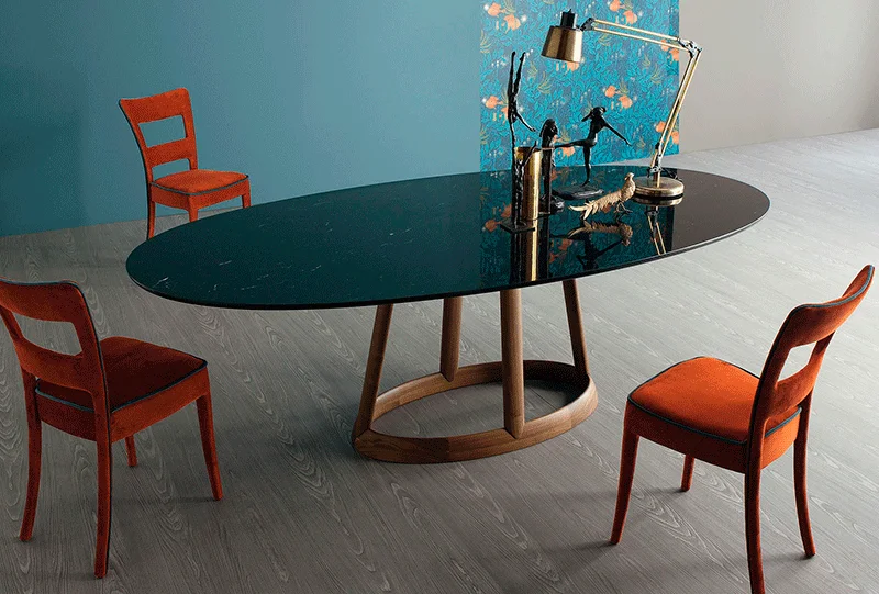 Mesa de comedor ovalada Marquinia Greeny Bonaldo