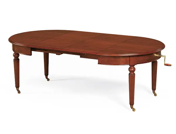 Mesa de Comedor Victoriana Manivela Redonda Extensible