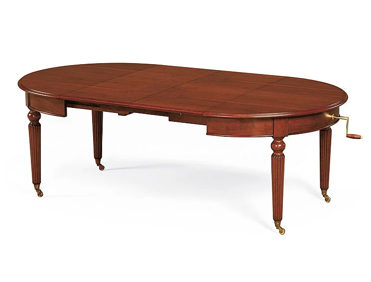 Mesa de Comedor Victoriana Manivela Redonda Extensible