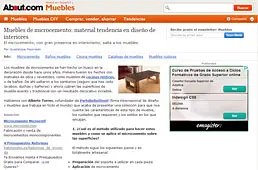 Muebles de microcemento con Portobello en muebles.about.com